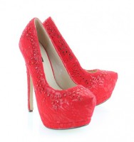 Červené lodičky Evola